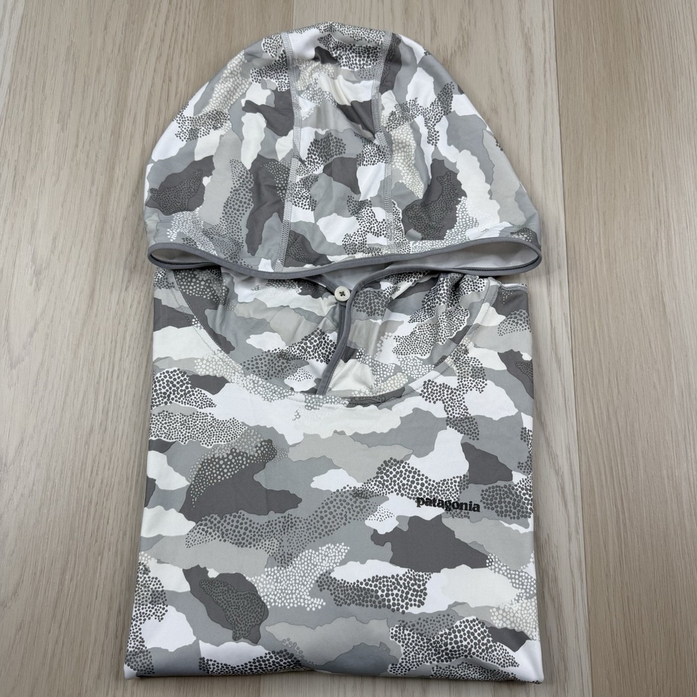 Patagonia Tropic Comfort Hoody II Size XL Grey Camo #52124